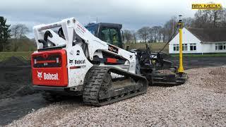 BOBCAT T870 skid steer with grader and Trimble 3D GPS