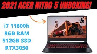 Acer Nitro 5 Unboxing i7 RTX3050 Varient (2021 model)