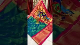 fancy pillu paithani saree/saree haul/ short/wholesale saree/