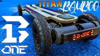 B-ONE TITAN BAMBOO electric skateboard review