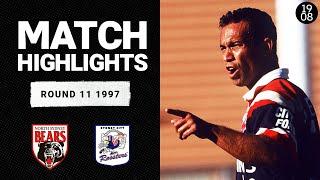 North Sydney Bears v Sydney City Roosters, Round 11, 1997 | Classic Match Highlights | NRL