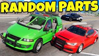 RANDOM PARTS Police Chases with the Boys in BeamNG Drive Multiplayer!