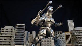 SH MONSTERARTS HEISEI MECHAGODZILLA AND GARUDA EFFECT SET FIGURES REVIEW