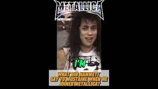 What did Hammett say to Mustaine #davemustaine #hammett #metallica #hetfield #megadeth