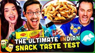 TRY GUYS ULTIMATE INDIAN SNACK TASTE TEST Reaction! The Try Guys