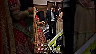 Bride sister brother crying  wedding video || #shorts #ytshorts #shortsvideo