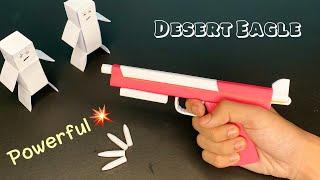 Making A Powerful PAPER GUN (Desert Eagle) Pistol that shoots |How to make a Paper Gun |Paper Craft