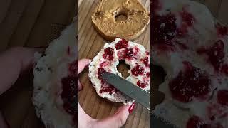 PB&J Cream Cheese Bagel