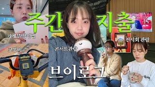 30대 프리랜서 여성의 주간 지출 VLOGㅣ전시회 관람 • 크러쉬콘서트 • 가계부 쓰는법 • 교통비 • 식비 등