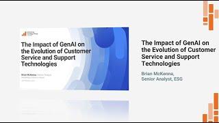 Impact of GenAI on Customer Service - Brian McKenna