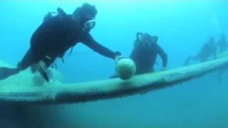 Scuba Shark Dart vs Watermelon with Real Vintage Gear!