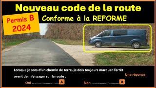 TEST Nouveau examen code de la route 2024 conforme à la nouvelle réforme  GRATUIT n° 69