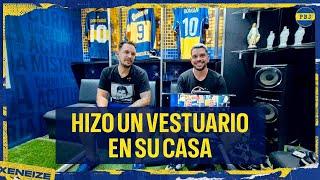 Conocimos al COLECCIONISTA de camisetas de BOCA que recreó el vestuario en su casa