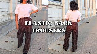 Wide Leg Elastic Backed Trouser Pattern | Diner Trouser PDF Pattern