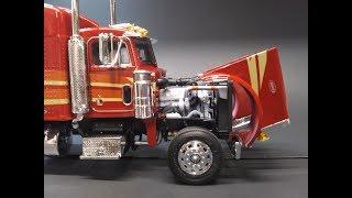 AMT Peterbilt 378 Long Hauler Semi Tractor 1/24 Scale Model Kit Build Review AMT1169