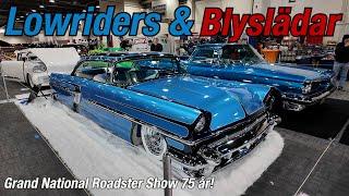 Lowriders & blyslädar på Grand National Roadster Show