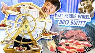 All You Can Eat SPINNING BBQ BUFFET & Chinese STREET FOOD | Chicago CHINATOWN Food Tour