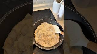 Курица в сливочном соусе. Ужин с курицей. Легкий ужин с грибами.