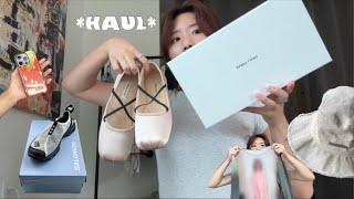 Summer haul  요즘 핫한 브랜드 • 여름쇼핑하울 뉴욕쇼핑 (텔파,가니,샌디리앙,자크뮈스,브랜디멜빌,아디다스,살로몬,골프왕,스투시,팔로마울) 레인부츠 폰케이스 악세사리까쥐