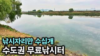 (주소공개) 유료터 왜가요? 여기가면 되는걸~ 짬낚시에 붕어들 줄서서 나오는 주말에 당장 달려가야 할 국민낚시터 소개 평일에도 낚시꾼이 잔뜩있는 수도권 노지 무료낚시터 탐방기