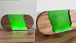 Decorative epoxy resin lamp - Resin Art