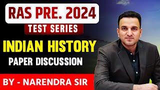 RAS Pre Test Series 2024 | Indian History Paper Discussion by Narendra Sir | Springboard