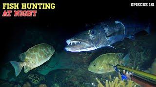 NIGHT SPEARFISHING EPISODE 151 | FISH HUNTING AT NIGHT