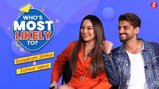 Sonakshi Sinha & Zaheer Iqbal reveal Who's Most Likely To lie being in a relationship | Blockbuster