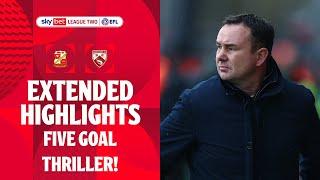 FIVE GOAL THRILLER! | Morecambe v Swindon Town extended highlights