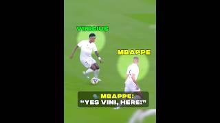 Vinicius Unselfish Moments with Mbappe️