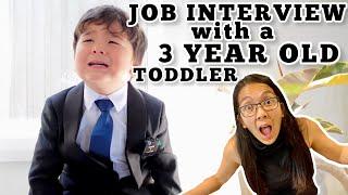 This 3 year old kid has the funniest answers for a job interview!!! It will make you laugh so hard!!