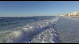 Phantom flight over beach