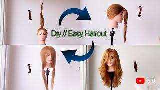 Long Layer Face Framing At Home // Shag // DIY // Tutorial // Tips (professional Hairdresser)