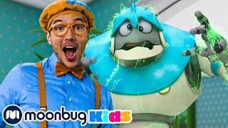 Blippi x ARPO Crossover | Kids TV Shows - Full Episodes | Cartoons For Kids | Fun Anime | Moonbug