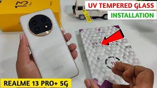 Realme 13 Pro Plus 5g UV Tempered Glass Installation | UV Tempered Glass Realme 13 Pro Plus