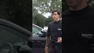 Sandro Tonali arrives at Newcastle.