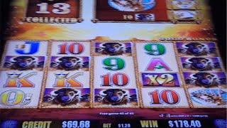 15 Buffalo Head On The Way NICE SESSION WIN On BUFFALO GOLD Slot Machine - SunFlower Slots