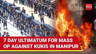 Manipur: Kukis Parade Coffins As NDA MLAs Demand Mass Op Against Kuki Militants | Watch