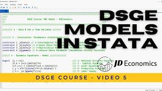 DSGE Models in Stata tutorial