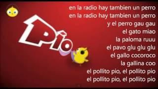 el pollito pio con letra