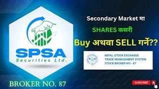 HOW TO BUY and SELL SHARES IN NEPAL USING TMS || BUY and SELL SHARES IN SECONDARY MARKET || SPSA 87