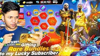 Free Fire Gifting Rare Items To My Subscriber Account Worth 40,000 Diamonds