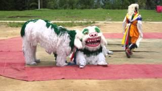 Jhamtse Gatsal - Dalai Lama Birthday - Lion Dance