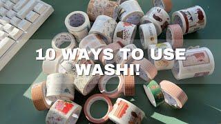 You can do SO MUCH with washi!