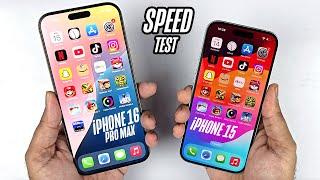 IOS 18.2 iPhone 15 vs 16 Pro Max - Speed Test!