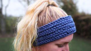 The Herringbone Headband | EASY Crochet Headband Tutorial