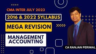 CMA Inter | Management Accounting (2016 & 2022 Syllabus)