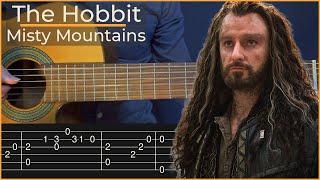 Misty Mountains Cold - The Hobbit (Simple Guitar Tab)