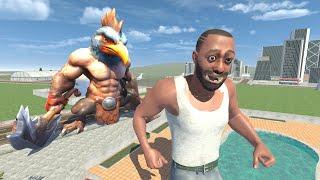 Franklin Vs Chicken Monster in Indian Bike Driving 3D