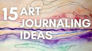 Easy Mindful Art Journaling Ideas for Beginners | 15 Self Art Therapy Exercises